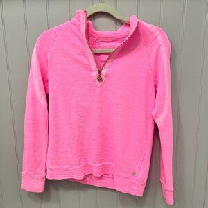 Womens Lilly Pulitzer Pink XXS quarter zip pullover